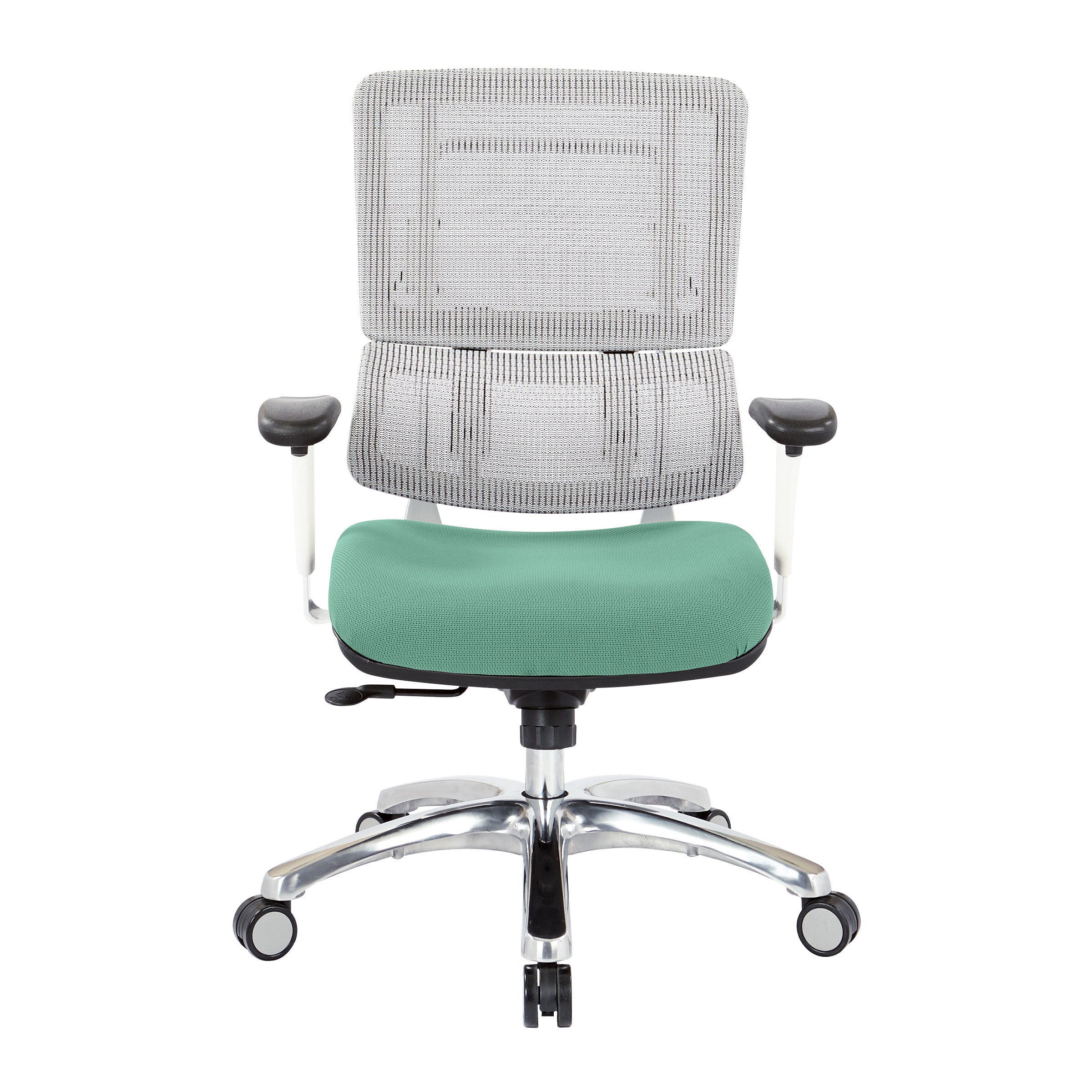 White Vertical Mesh Chair